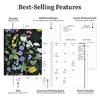 TF Publishing 2025 Garden Blooms Medium Monthly Planner