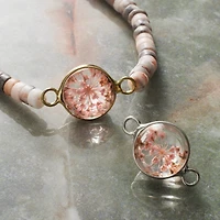 20mm Flower Rhodium Connectors, 2ct. by Bead Landing™