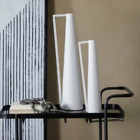 CosmoLiving by Cosmopolitan Metal Slim Vase with Handles Set of 2 22