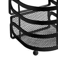 Kitchen Details Matte Black Industrial Collection Cooking Utensil Basket