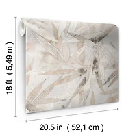 NuWallpaper Egypt Sherrod Neutral Bali Bamboo Peel & Stick Wallpaper