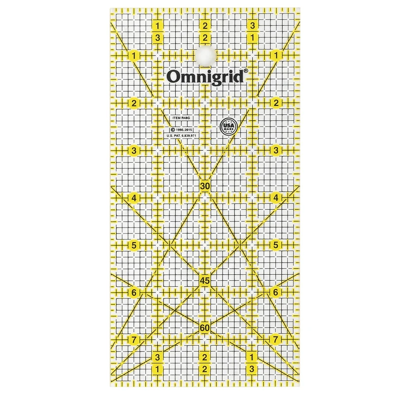 Omnigrid® 4" x 8" Rectangle Quilting & Sewing Ruler