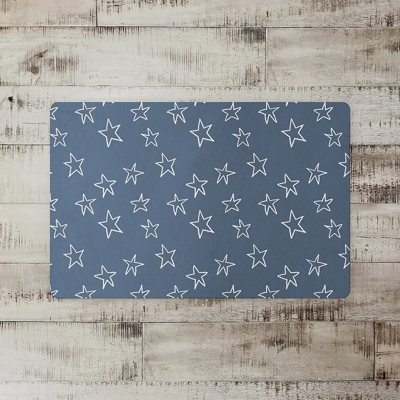 Simple Star Pattern 27" x 18" Floor Mat