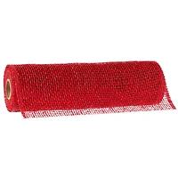 10" x 19ft. Red Poly Burlap Mesh by Celebrate It™