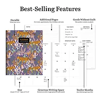 TF Publishing 2024-2025 Large Jungle Cat Monthly Planner