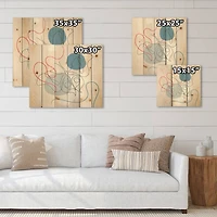 Designart - Butterfly One Line Drawing On Cubism Shapes II