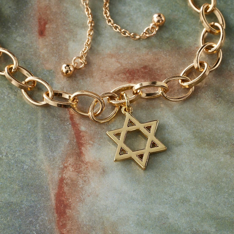 14K Gold Plated Star of David Charm by Bead Landing™