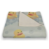 Rubber Duckies Coral Fleece Blanket