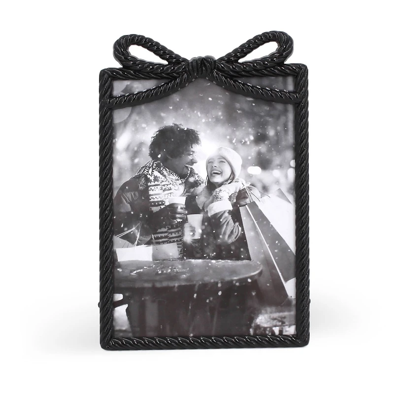 4" x 6" Rope with Bow Metal Frame by Studio Décor