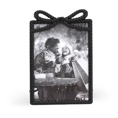 4" x 6" Rope with Bow Metal Frame by Studio Décor