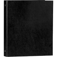 JAM Paper Kraft 1" Black Recycled Plastic 3 Metal Ring Binder
