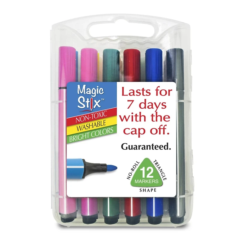 Magic Stix™ Triangular Markers, 6 Packs of 12