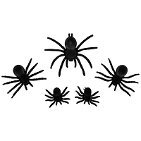 Spiders Halloween Clip-on Decorations - 9.5" - Set of 5