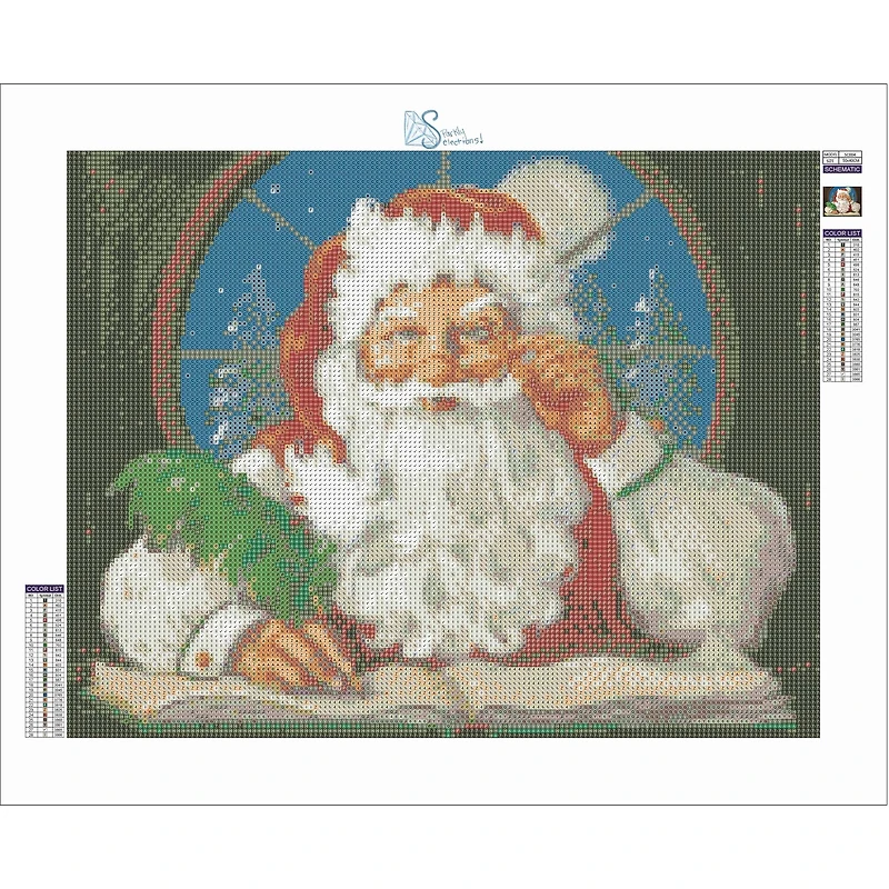 Sparkly Selections Naughty or Nice Diamond Painting Kit, Round Diamonds