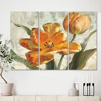 Designart - Parrot Tulips I on Ivory