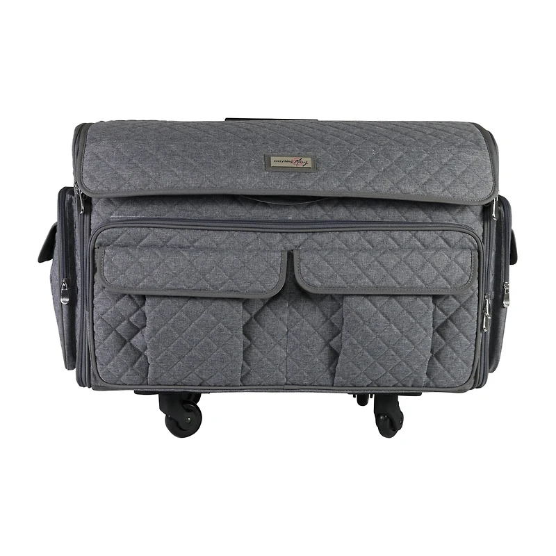 Everything Mary Heather Gray XXL Rolling Sewing Tote