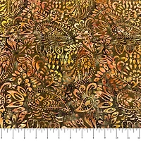 Feldman Premium Indonesian Batik Brown Paisley Fabric
