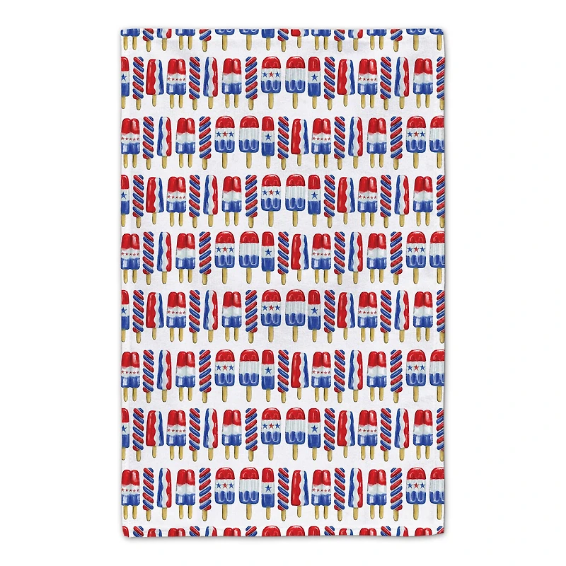 Sweet Land of Liberty Patriotic Popsicles Tea Towel Set