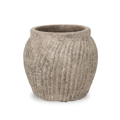 10" Terra Cotta Gray Ceramic Pot by Ashland®