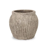 10" Terra Cotta Gray Ceramic Pot by Ashland®