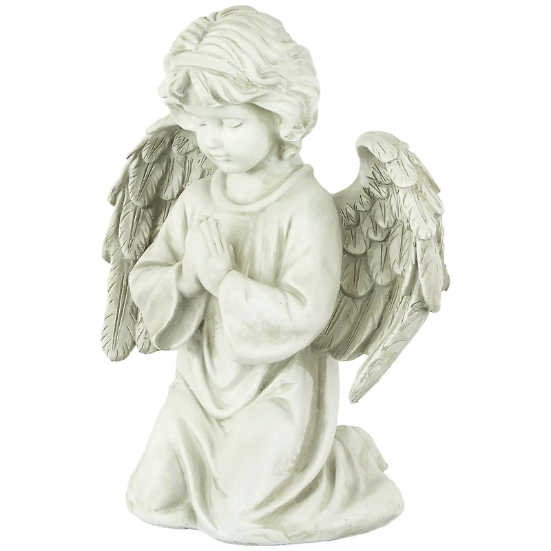 15" Kneeling in Prayer Cherub Outdoor Garden Statue