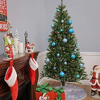 6ft. Pre-Lit Aspen Spruce Artificial Christmas Tree, Multicolor Lights