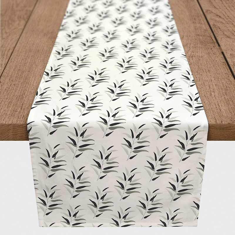 Dark Leaves Indoor/Outdoor Table Runner
