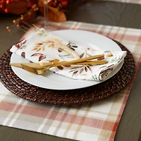 DII® Thanksgiving Autumn Fall Leaves Reversible Placemats, 4ct.