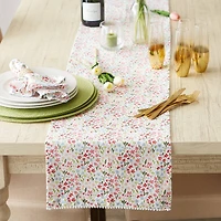 Sweet Flowers Printed Table Runner 14" x 72"