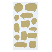 Gold Word Bubble Scratch & Reveal Stickers by Recollections™