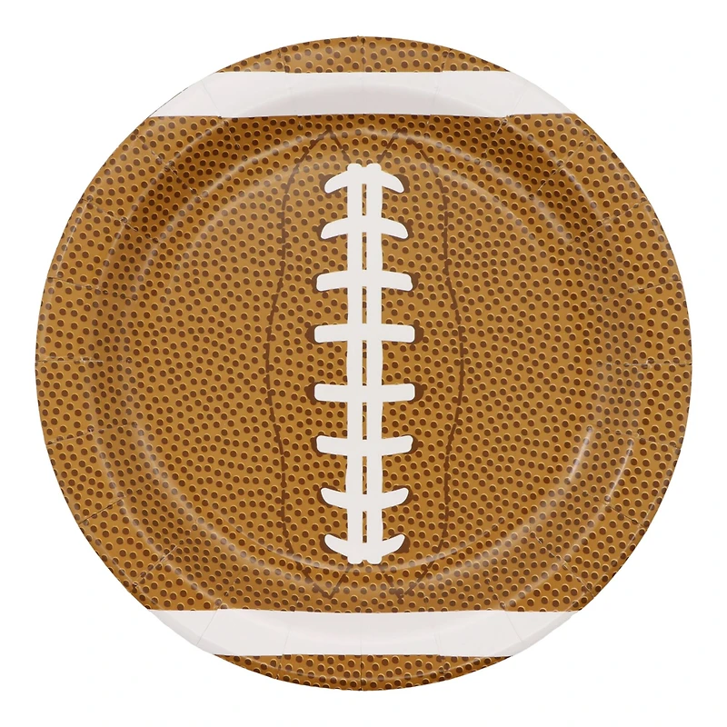 9" Football Paper Plates, 12ct. by Celebrate It™
