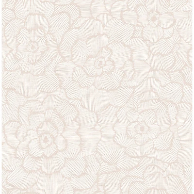 NuWallpaper Pink Saraya Peel & Stick Wallpaper