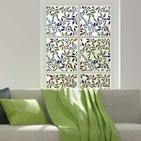 RoomMates Stained Glass Leaves Window Film