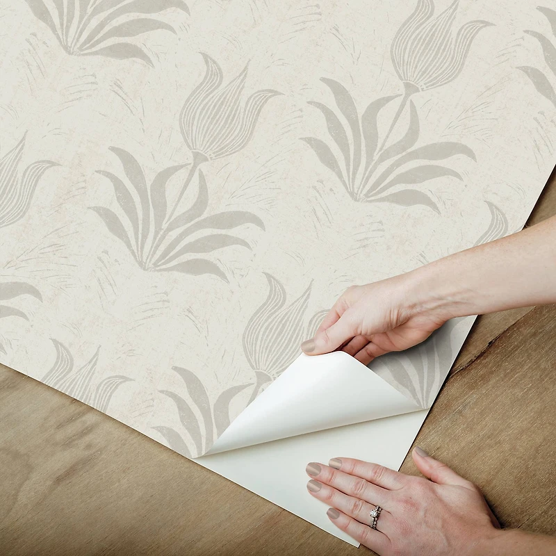 NuWallpaper Jen Hewett Parrot Tulip Mustard Peel & Stick Wallpaper