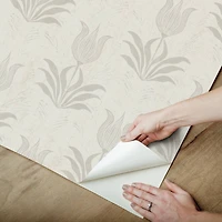 NuWallpaper Jen Hewett Parrot Tulip Mustard Peel & Stick Wallpaper