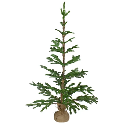 4ft. Unlit Ponderosa Pine Artificial Christmas Tree in Jute Base