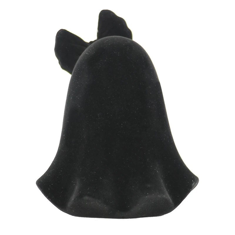 4.75" Flocked Ghost with Bow Tabletop Accent by Ashland
