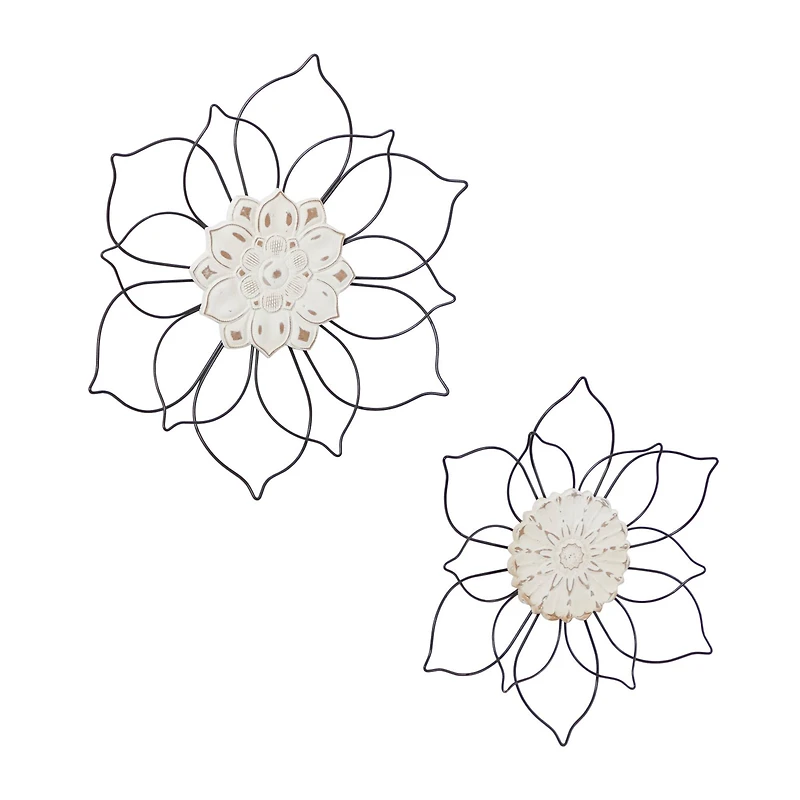 Black Traditional Metal Wall Décor Set