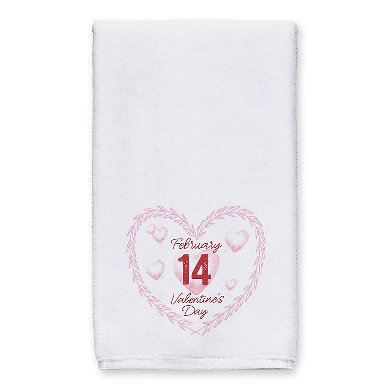 Valentine's Day Calendar Wreath Tea Towel Set