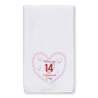 Valentine's Day Calendar Wreath Tea Towel Set