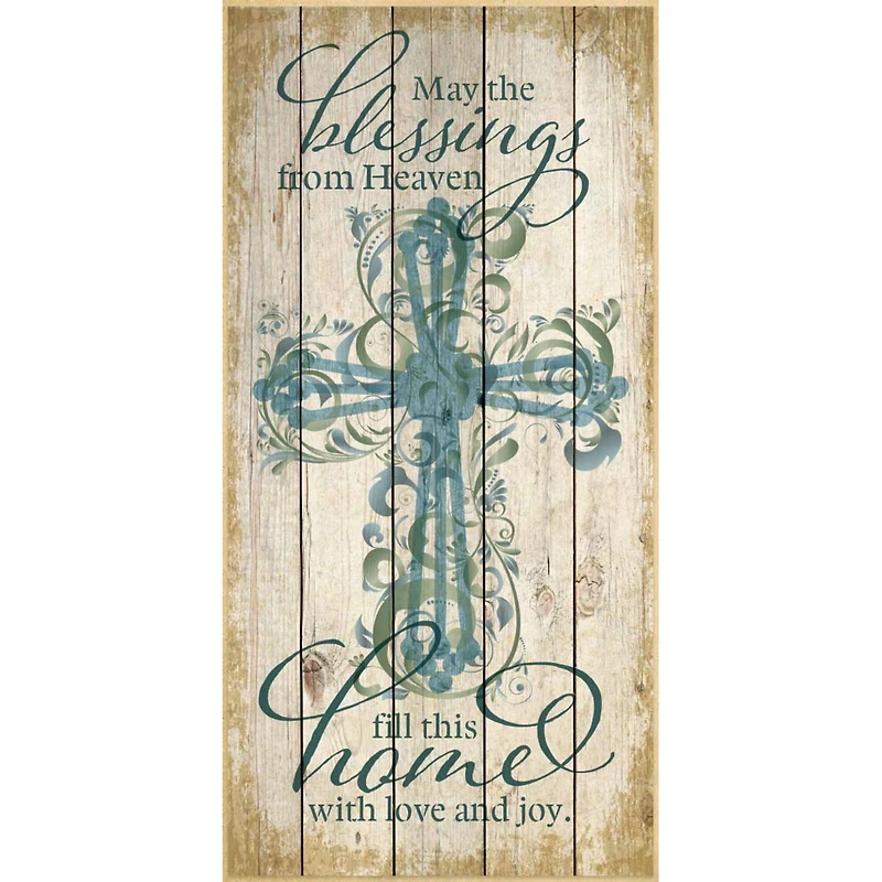 May The Blessings From Heaven Wood Plaque