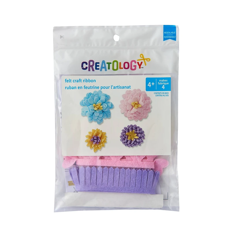 Pastel Felt Ribbon Flower Craft Kit by Creatology™