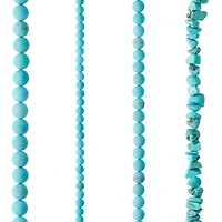 6 Pack: Turquoise-Dyed Howlite Beads Value Pack by Bead Landing™