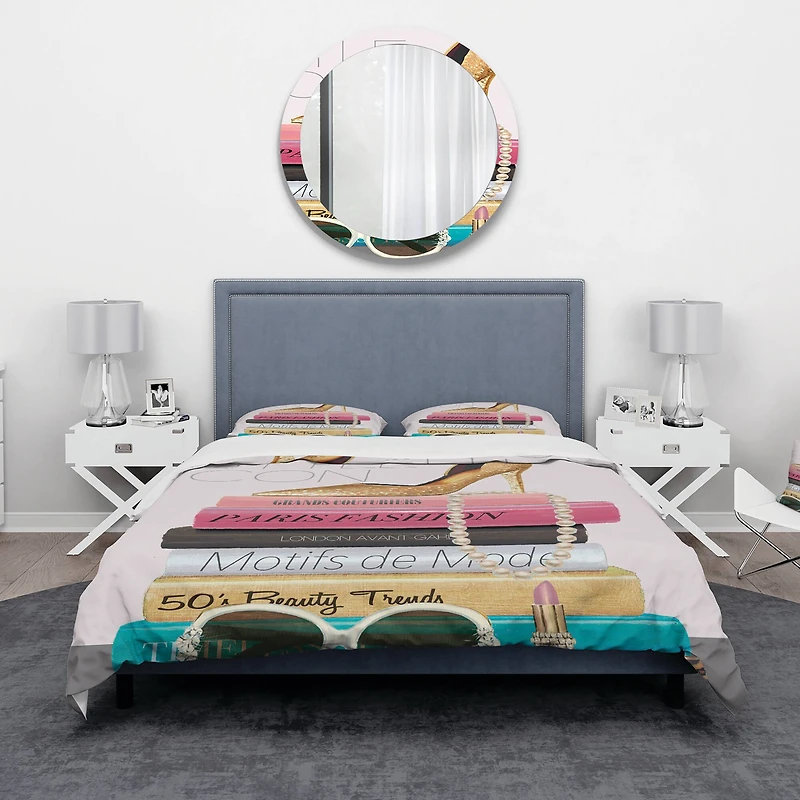 Designart 'Paris Glamourous Gold Style IV' Teenage Bedding Set