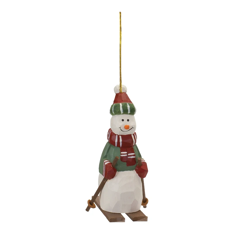 6ct. Snowman on Skis Ornament