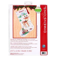 Dimensions® Counted Cross Stitch Kit, Reindeer & Hedgehog Stocking