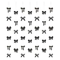 5ft. Black Bow Garland Backdrop by Celebrate It™