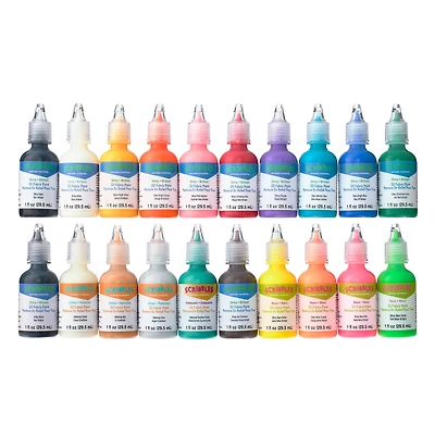 Scribbles® Shiny Rainbow 3D Fabric Paint Set