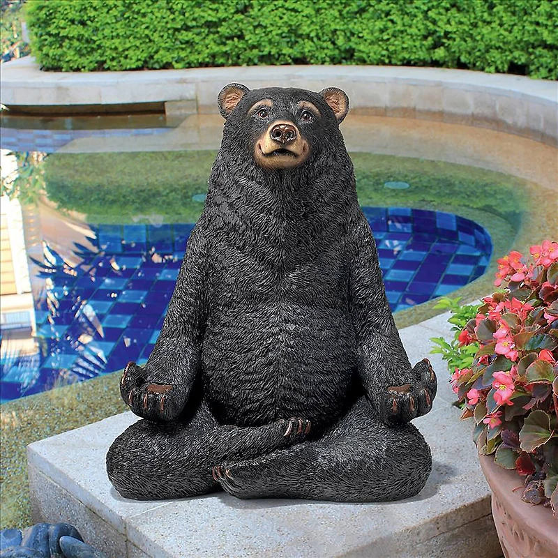 Design Toscano 8.5" Being One with the Honey Zen Bear Statue