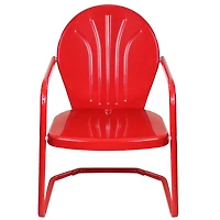 Outdoor Retro Metal Tulip Armchair